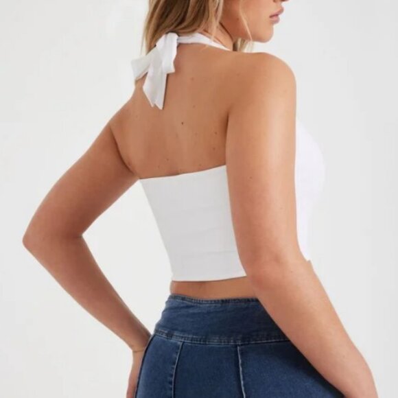 NWT Garage Square Neck Halter Top - Picture 4 of 9
